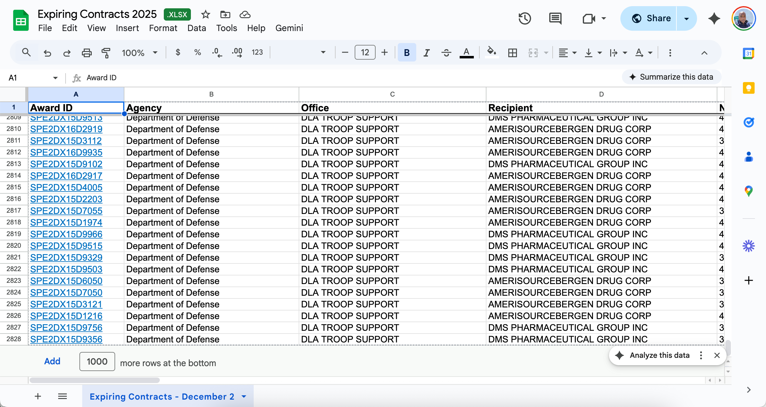 Free Expiring Contracts CSV thumbnail 2